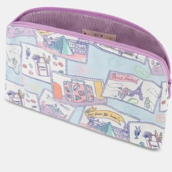 NWT Roller Rabbit Paris Monkey Makeup Bag Size Large *SOLD OUT* - Picture 2 of 5